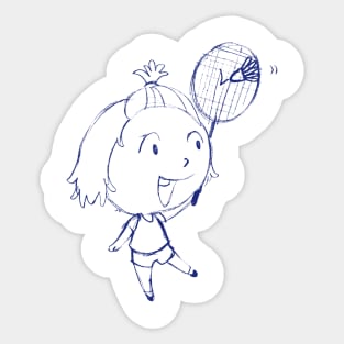 badminton Sticker